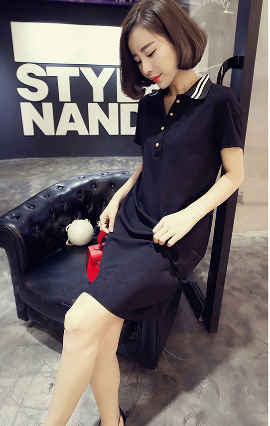 Dress Polo Katun Looney Tunes Kerah Lengan Pendek