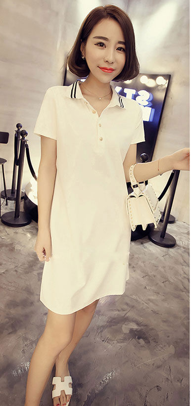 Dress Polo Katun Looney Tunes Kerah Lengan Pendek
