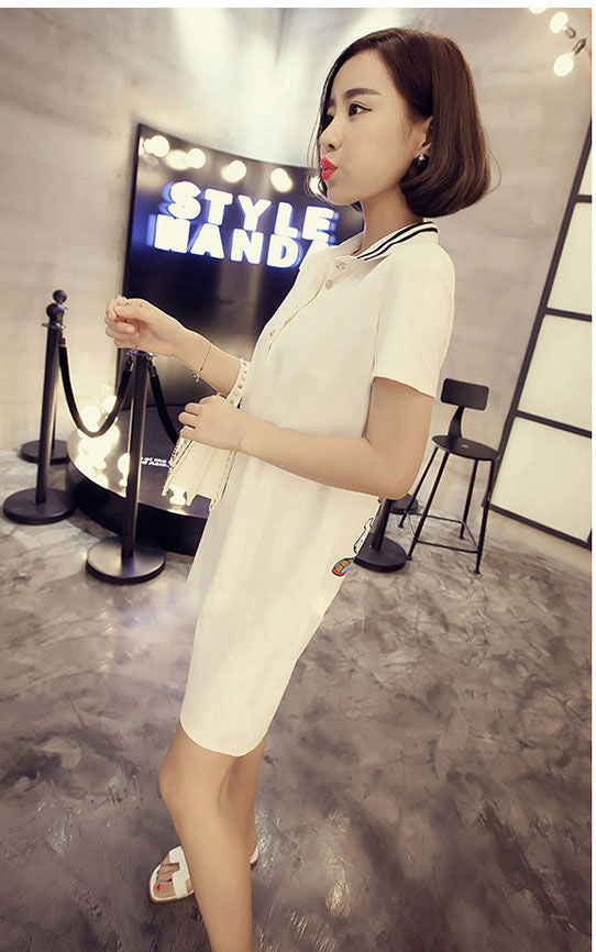 Dress Polo Katun Looney Tunes Kerah Lengan Pendek