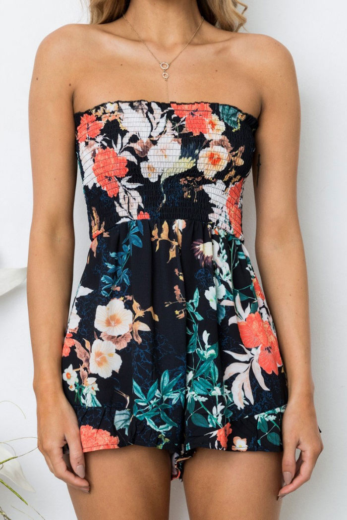 Jumpsuit Sabrina Seksi Celana Pendek Musim Panas