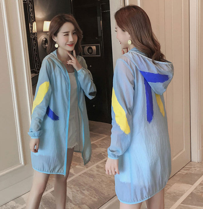 Jaket Sunscreen Panjang Musim Panas Style Korea