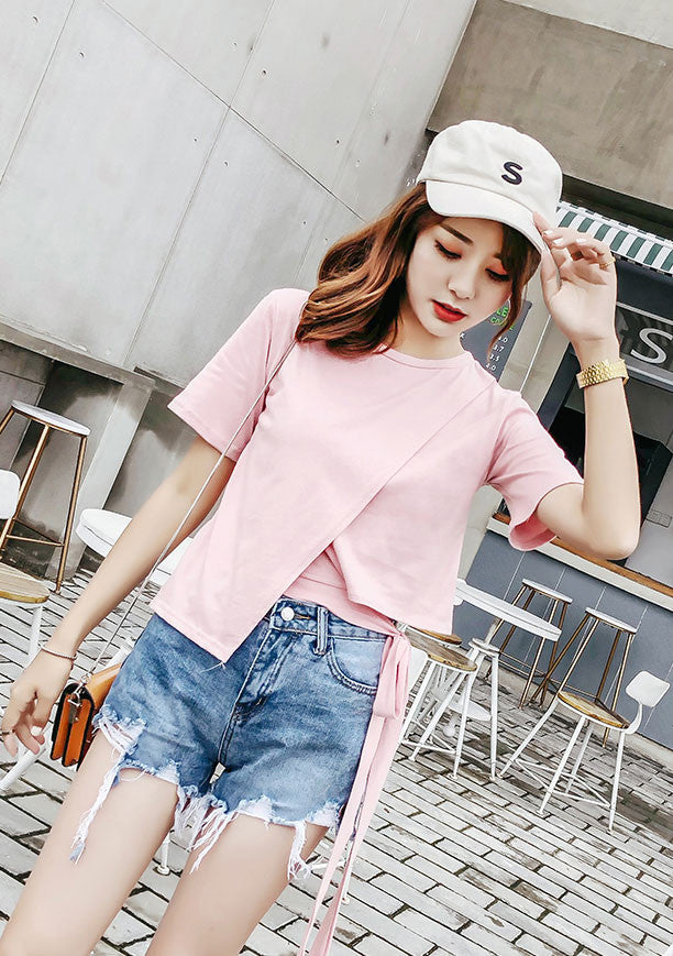 Atasan Wanita Asimetris Unik Import