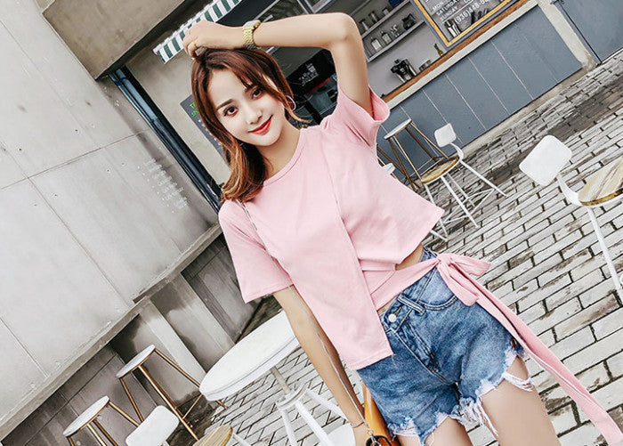 Atasan Wanita Asimetris Unik Import