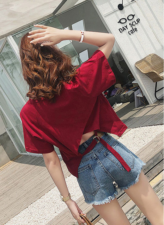 Atasan Wanita Lengan Pendek Import