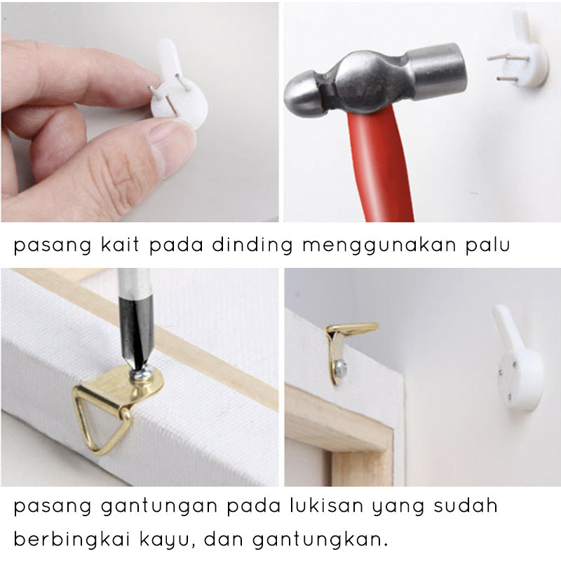 Canvas Paint By Number Kit Digital Oil Painting DIY Lukisan 40 x 50 Seri H