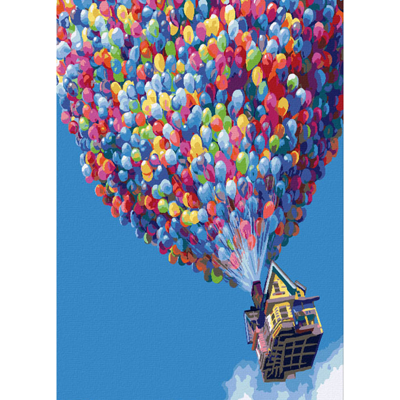 Canvas Paint By Number Kit Digital Oil Painting DIY Lukisan 40 x 50 Seri P