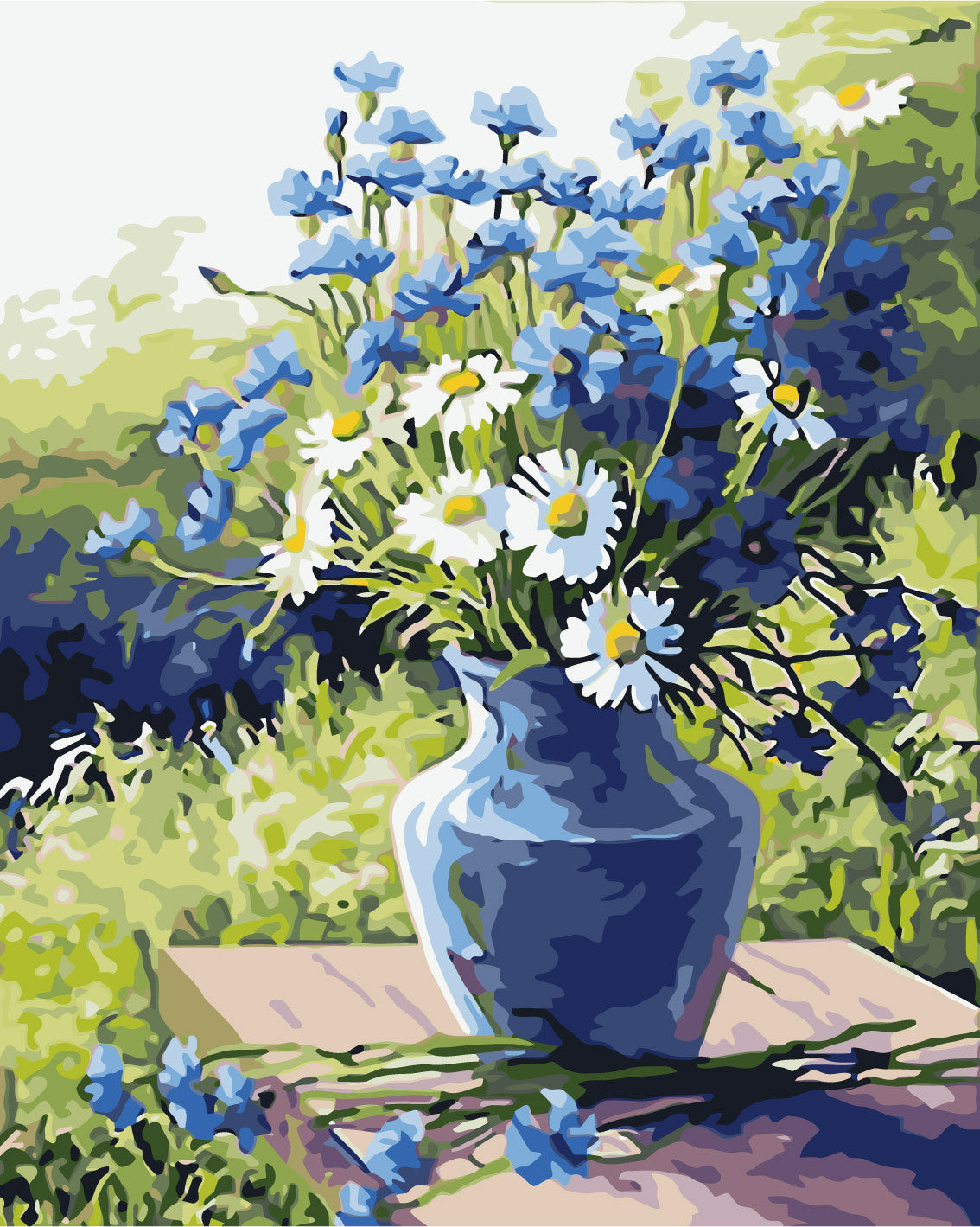 Canvas Paint By Number Kit Digital Oil Painting DIY Lukisan 40 x 50 Seri E