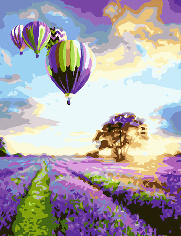 Canvas Paint By Number Kit Digital Oil Painting DIY Lukisan 40 x 50 Seri F