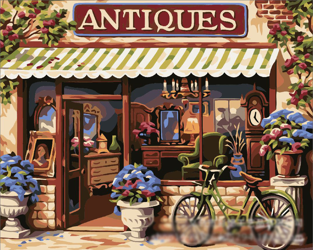 Canvas Paint By Number Kit Digital Oil Painting DIY Lukisan 40 x 50 Seri G