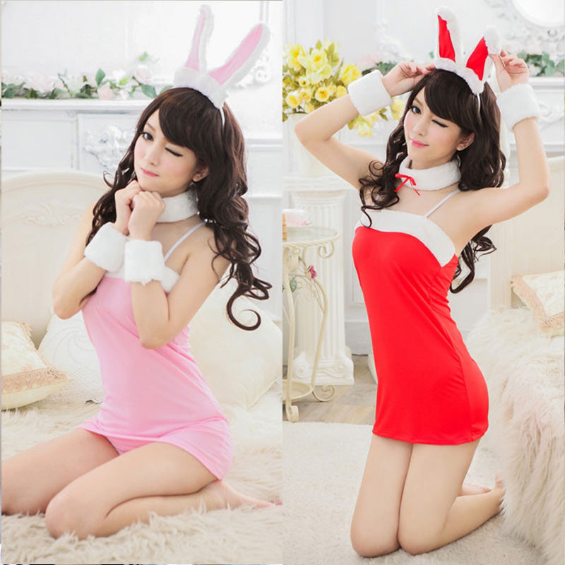 Lingerie Costume Rabbit Chemise Two Tones Top CU7023