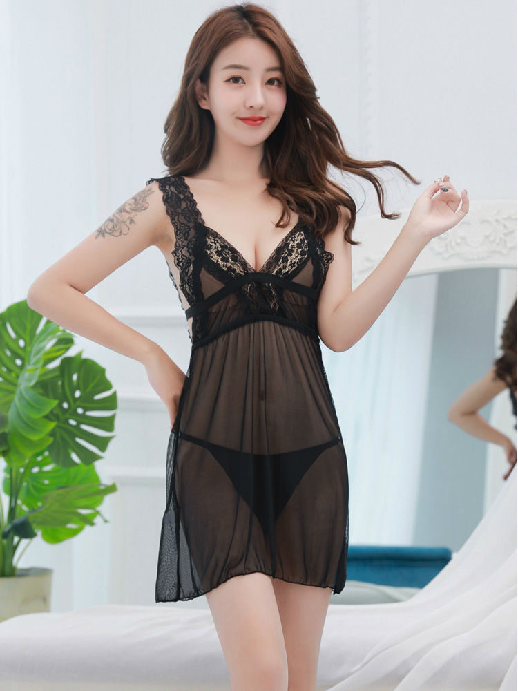 Lingerie Babydoll Lace Upper and Straps CU8333