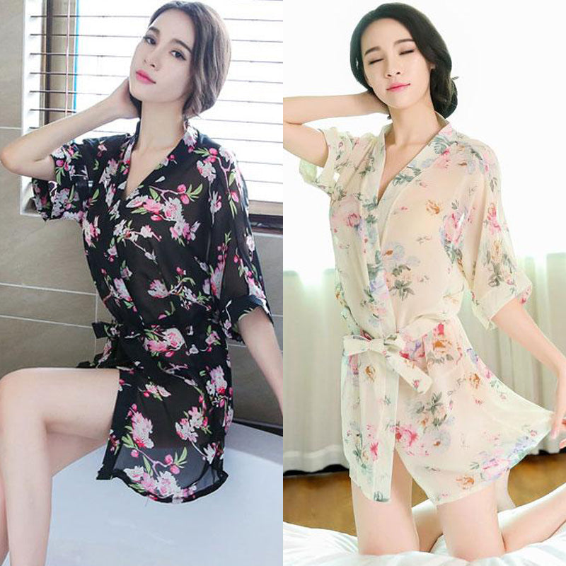 Lingerie Robe Flower CU8439