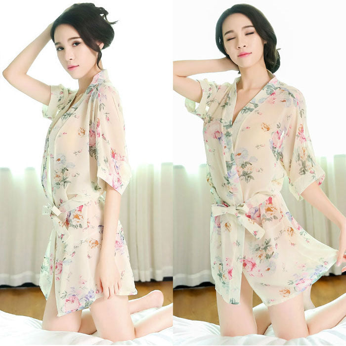 Lingerie Robe Flower