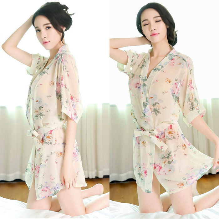 Lingerie Robe Flower