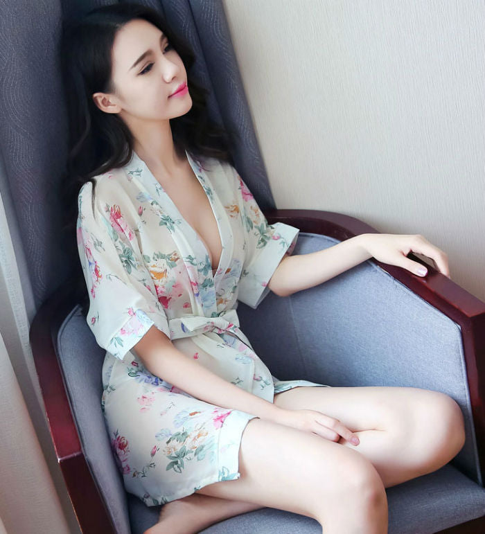 Lingerie Robe Flower