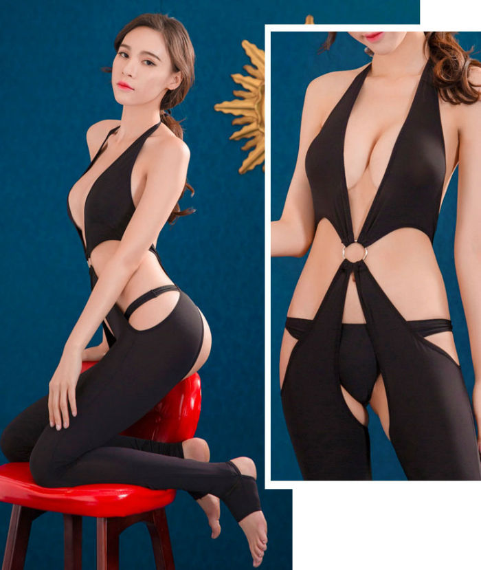 Lingerie Body Ring Halter Neck