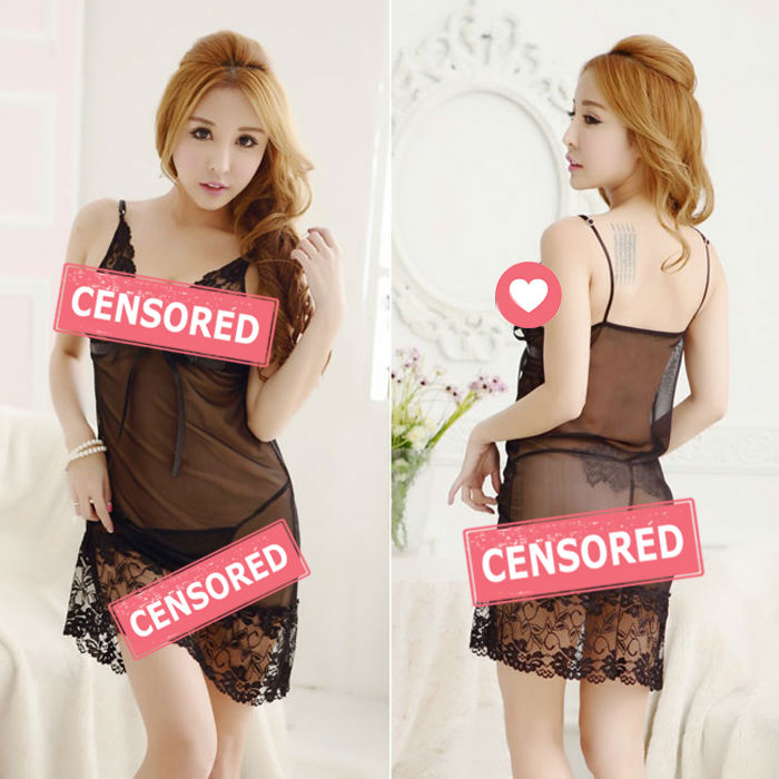 Lingerie Babydoll Lace Chest and Hem