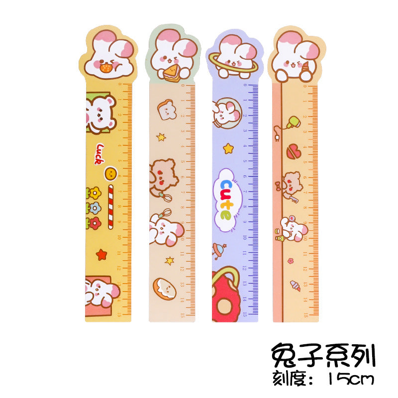 Penggaris Magnet Karakter Kartun Lucu Magnetic Ruler 15 cm