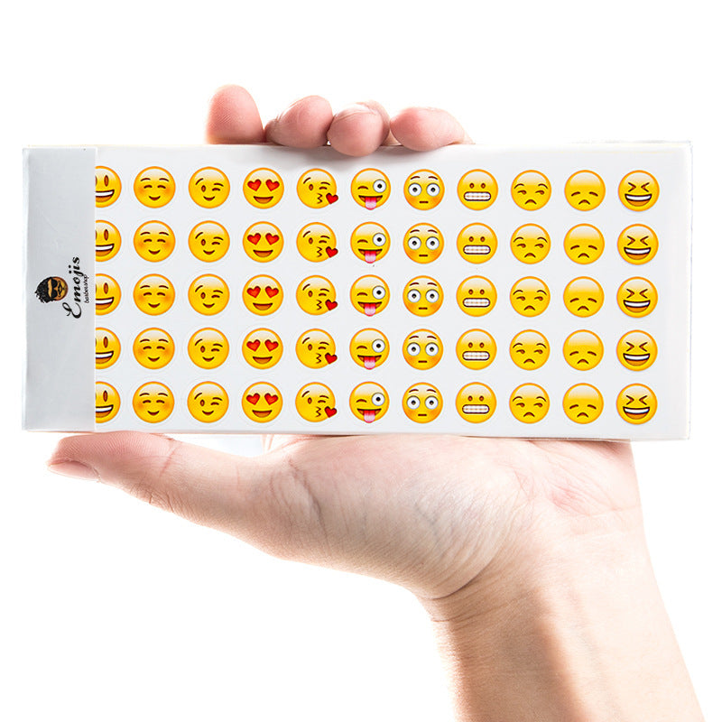 Stiker Emoji Ekpresi Kartun Emoticon 12 lembar