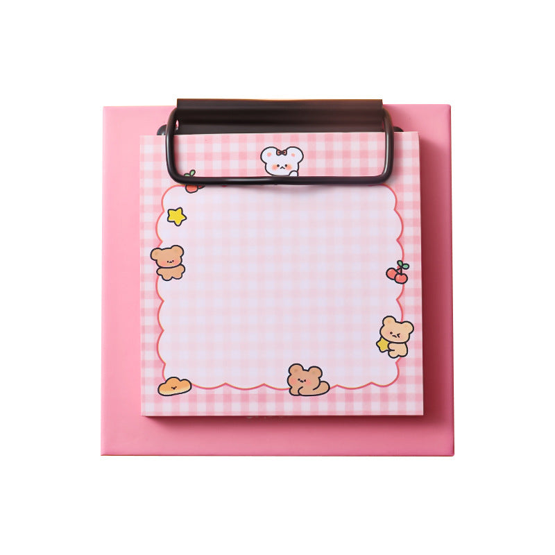 Board Clip Sticky Notes Papan Klip Memo Karakter Lucu Unik