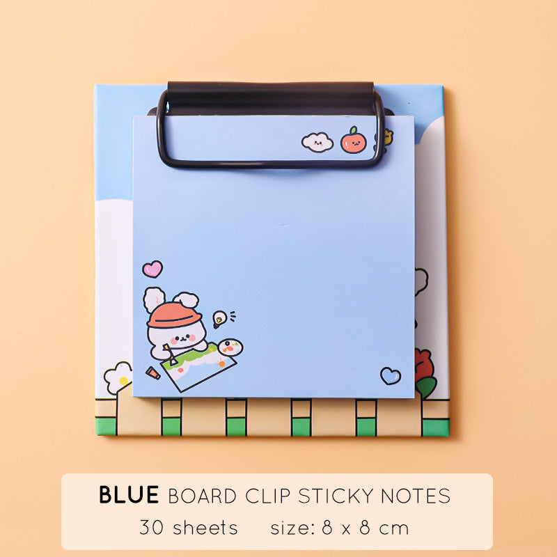 Board Clip Sticky Notes Papan Klip Memo Karakter Lucu Unik