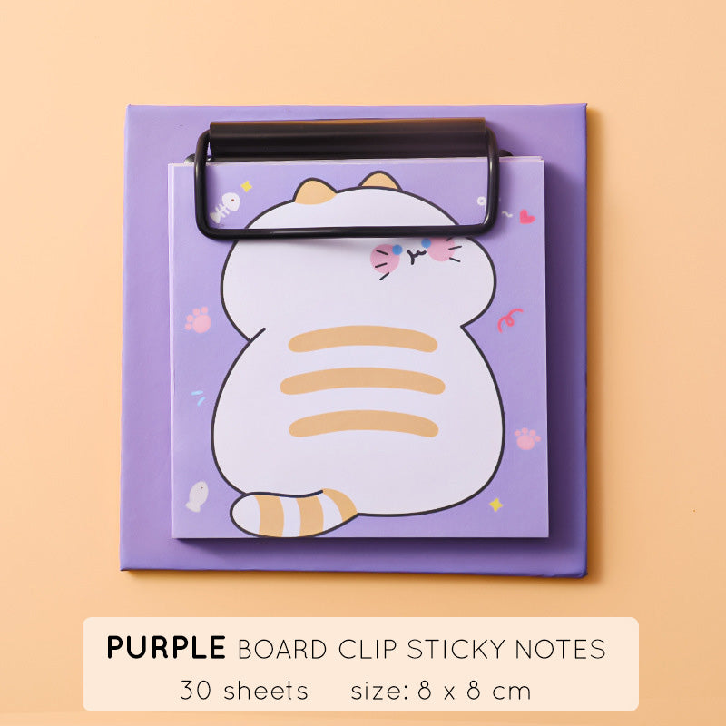 Board Clip Sticky Notes Papan Klip Memo Karakter Lucu Unik