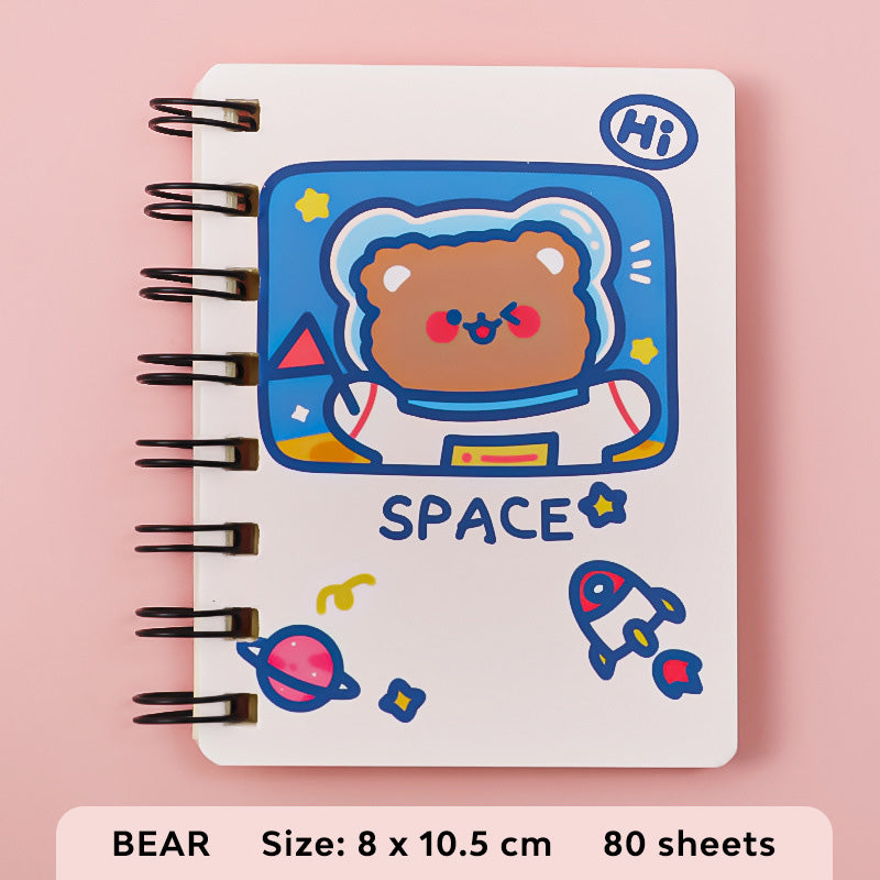 Buku Memo Kecil Spiral Notebook Mini Buku Catatan Kecil Karakter Kartun Lucu DCA0898