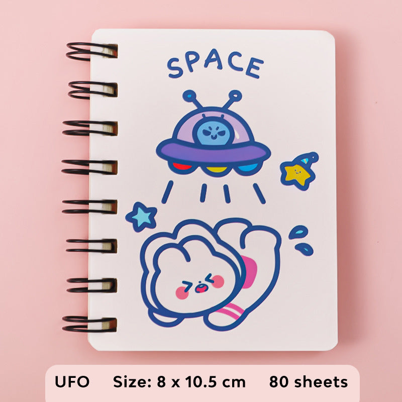 Buku Memo Kecil Spiral Notebook Mini Buku Catatan Kecil Karakter Kartun Lucu DCA0898