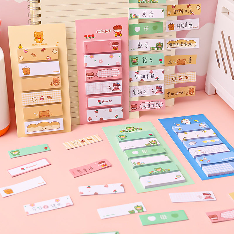 Sticky Notes Post It Memo Pad Catatan Bookmark Penanda Buku Set 6 in 1