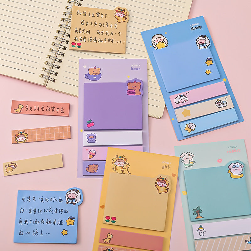 Sticky Notes Set 4 in 1 Karakter Kartun Lucu