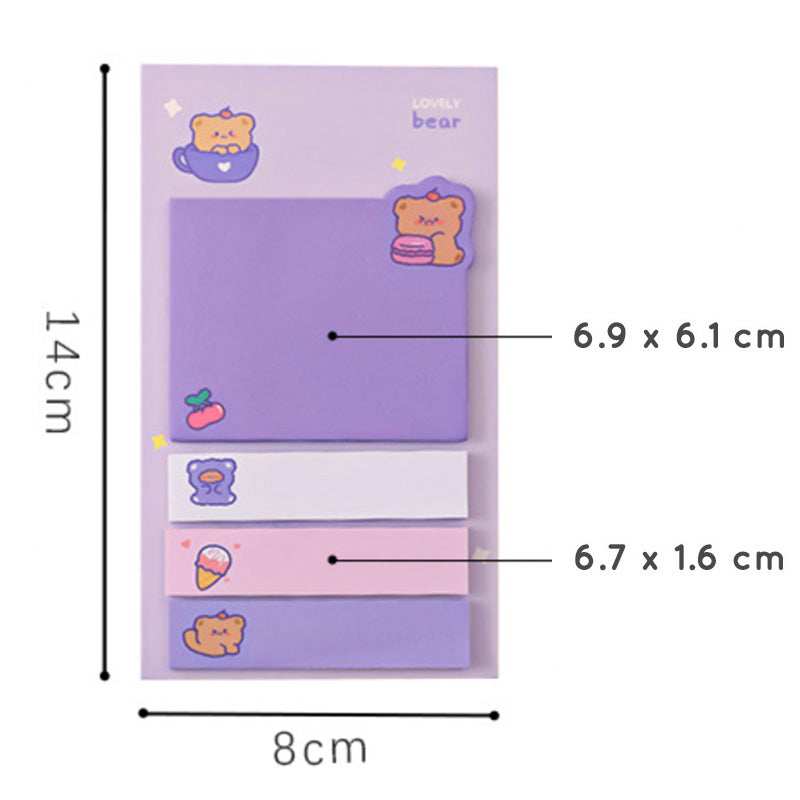 Sticky Notes Set 4 in 1 Karakter Kartun Lucu
