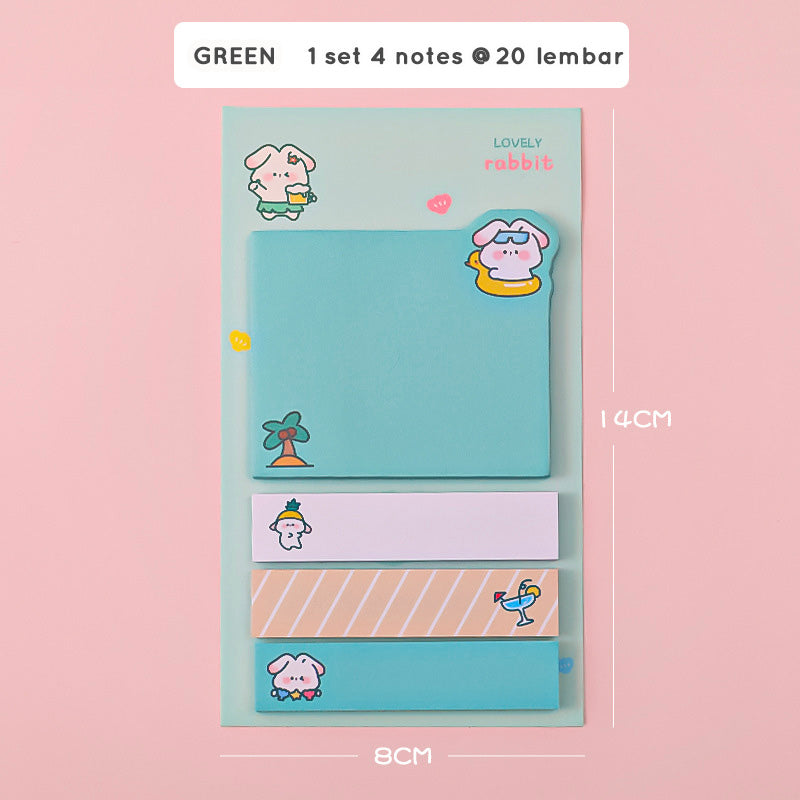 Sticky Notes Set 4 in 1 Karakter Kartun Lucu