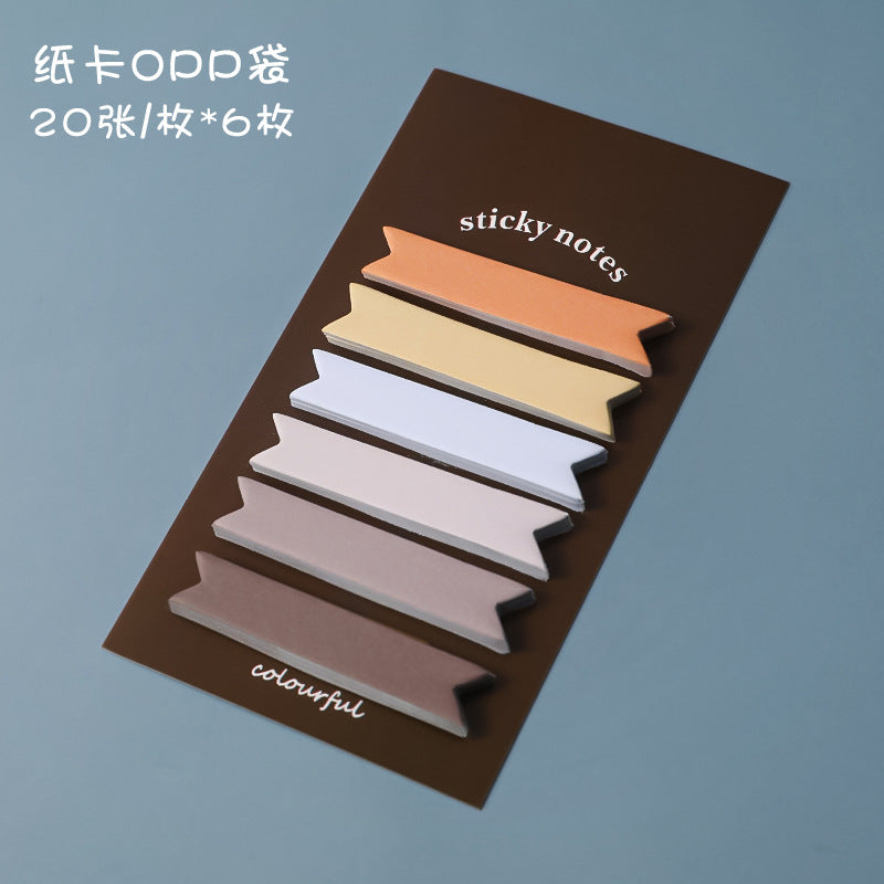 Sticky Notes Post It Morandi Gradient Memo Pad Catatan Bookmark Penanda Buku