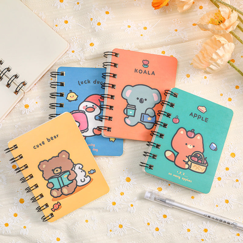 Buku Memo Kecil Spiral Notebook Mini Buku Catatan Kecil Karakter Kartun Lucu