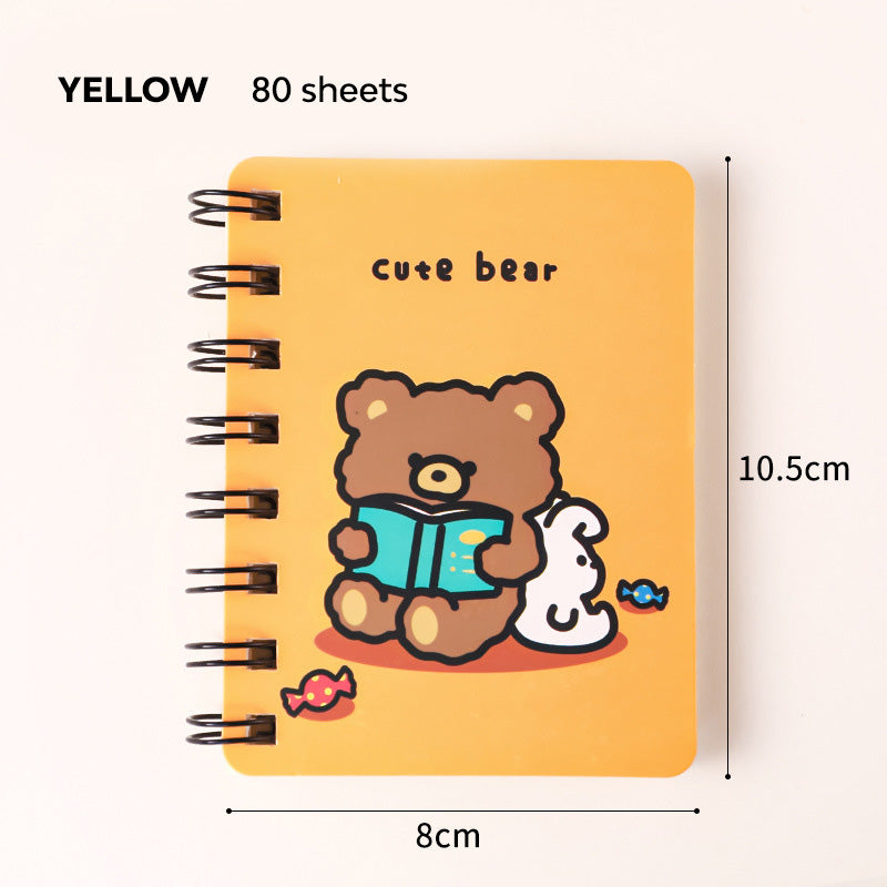 Buku Memo Kecil Spiral Notebook Mini Buku Catatan Kecil Karakter Kartun Lucu