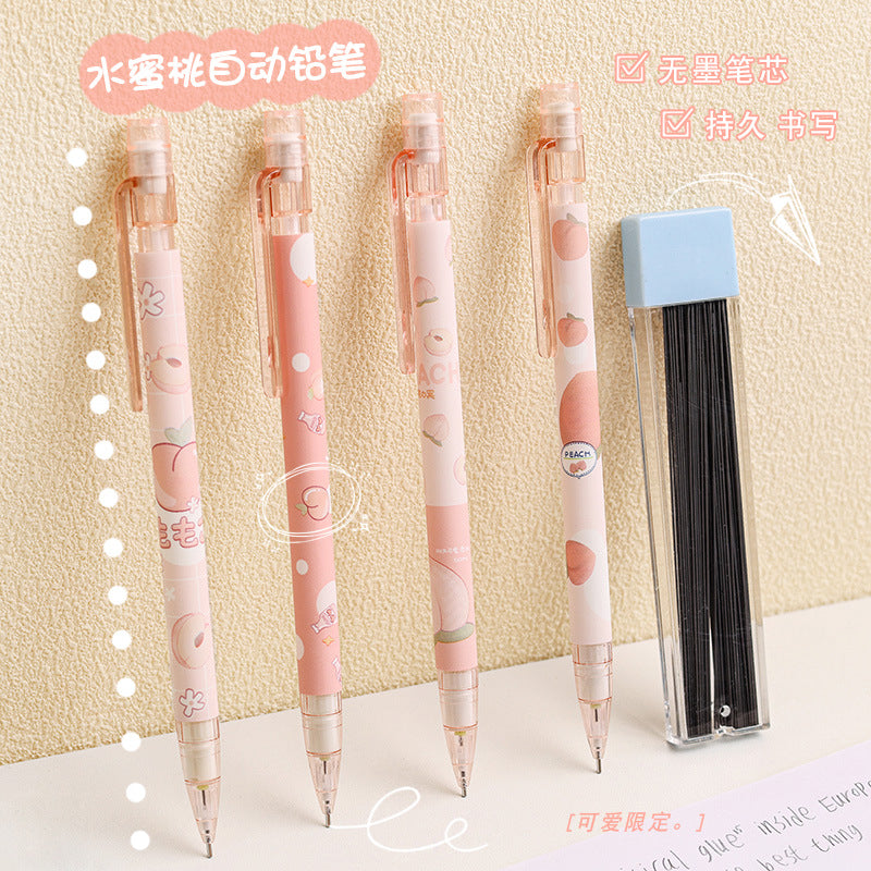 Pensil Mekanik 0.5 Motif Peach Mechanical Pencil