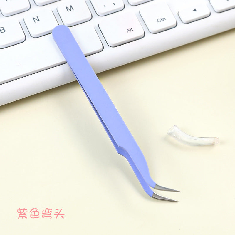 Tweezer Sticker Pinset Bengkok Lurus Lengkung Stiker Jurnal DIY Scrapbook