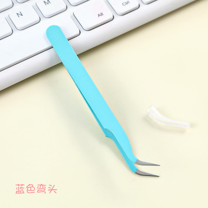 Tweezer Sticker Pinset Bengkok Lurus Lengkung Stiker Jurnal DIY Scrapbook