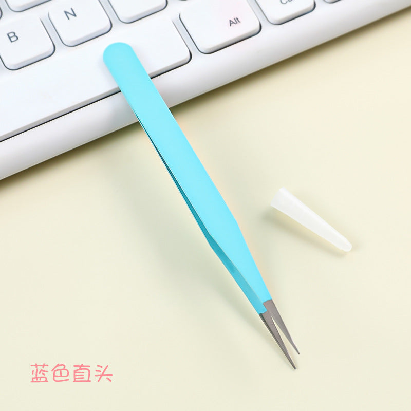 Tweezer Sticker Pinset Bengkok Lurus Lengkung Stiker Jurnal DIY Scrapbook