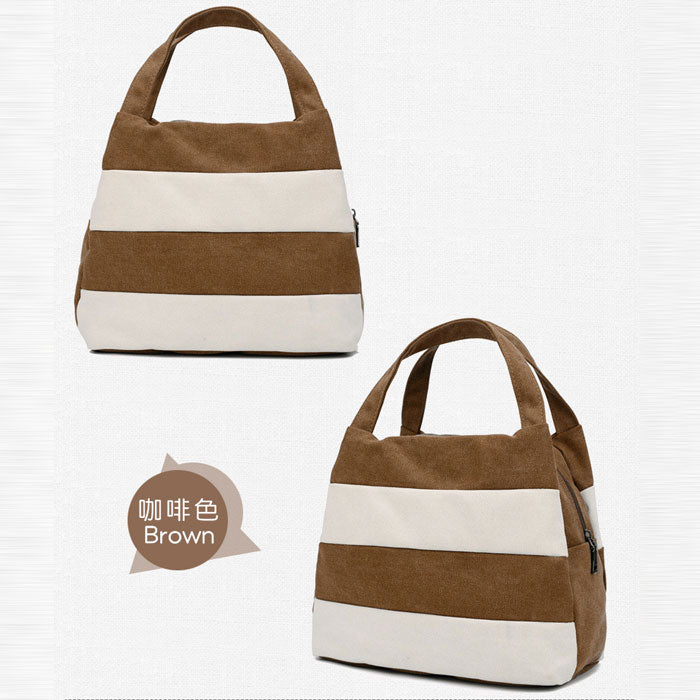 White Stripes Handbag