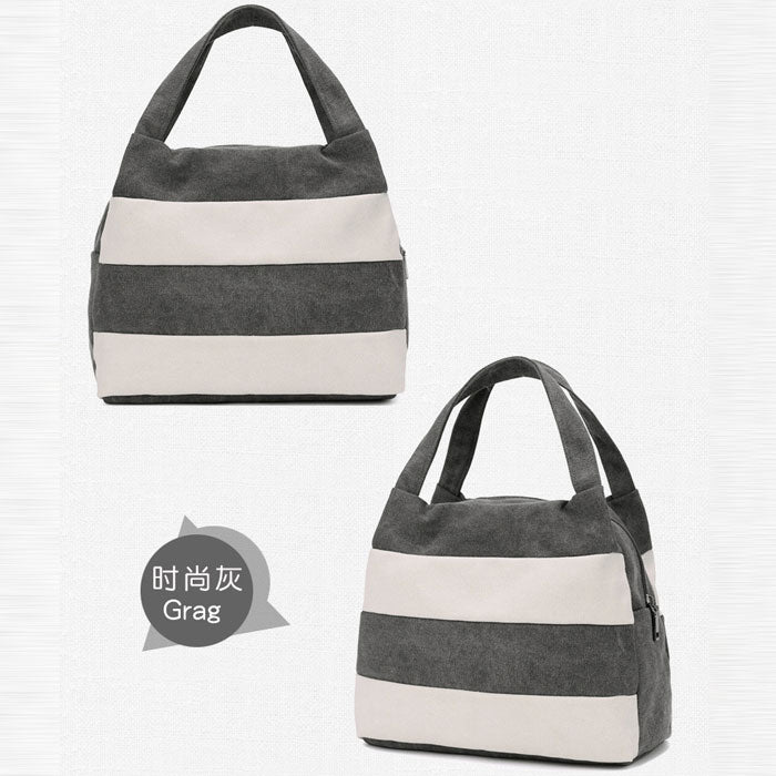 White Stripes Handbag