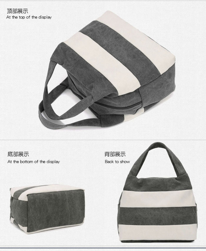 White Stripes Handbag