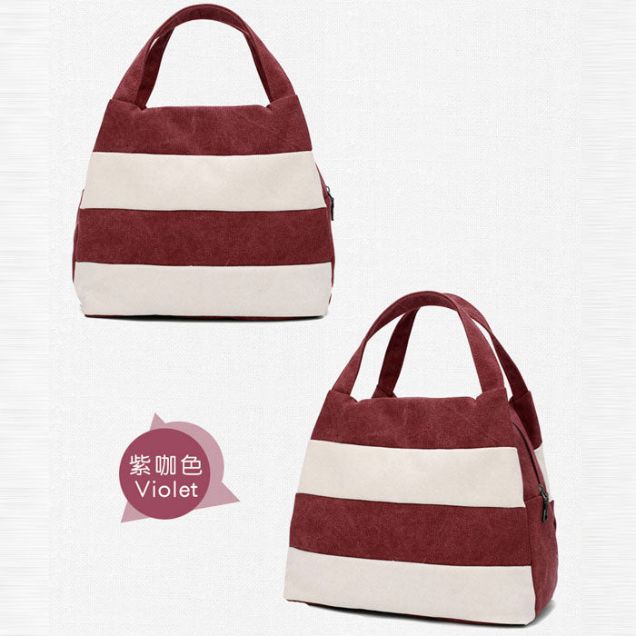 White Stripes Handbag