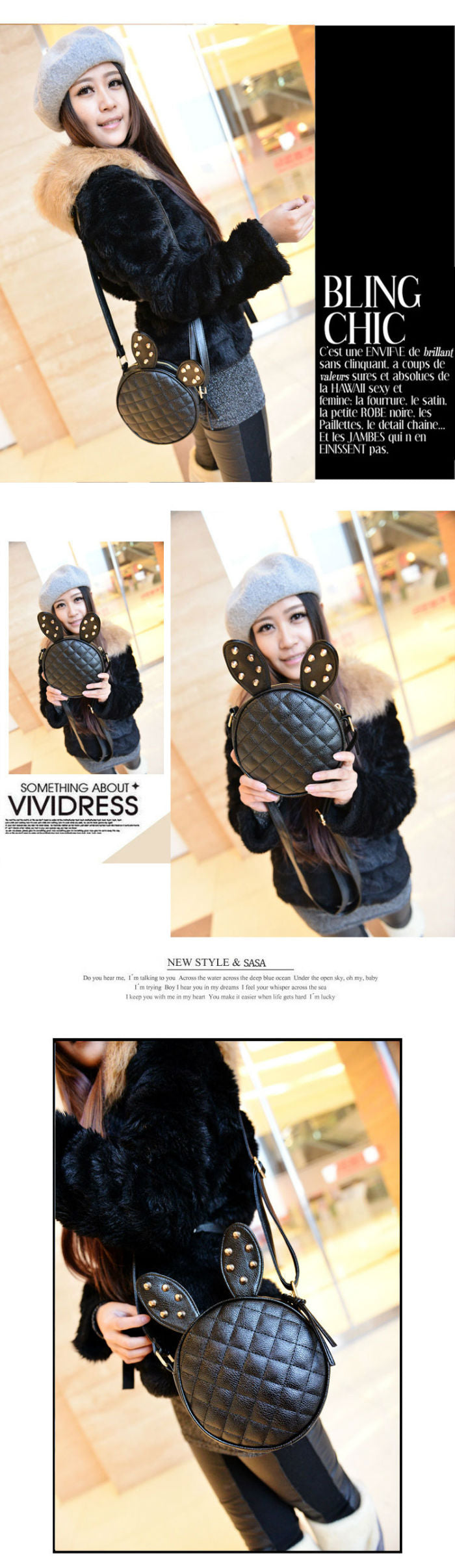 Rabbit Ears Shoulder Bag