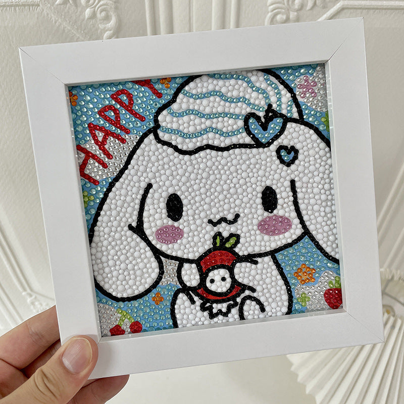 DIY 5D Diamond Painting Lukisan Berlian Karakter Dengan Frame 18x18 Seri F