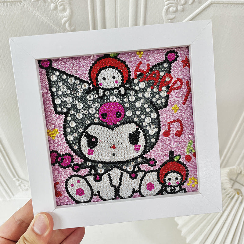 DIY 5D Diamond Painting Lukisan Berlian Karakter Dengan Frame 18x18 Seri F