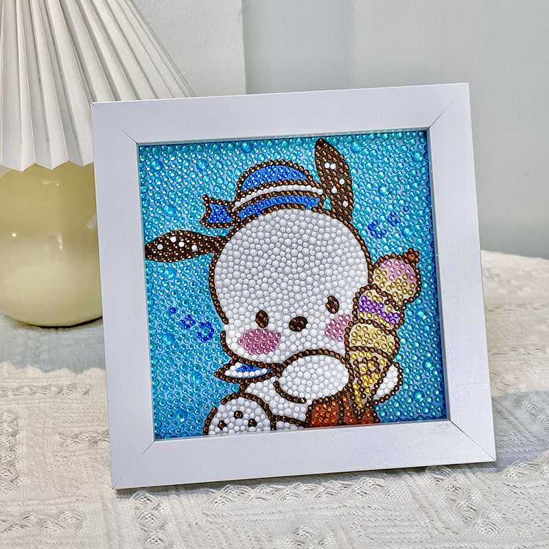DIY 5D Diamond Painting Lukisan Berlian Karakter Dengan Frame 18x18 Seri F