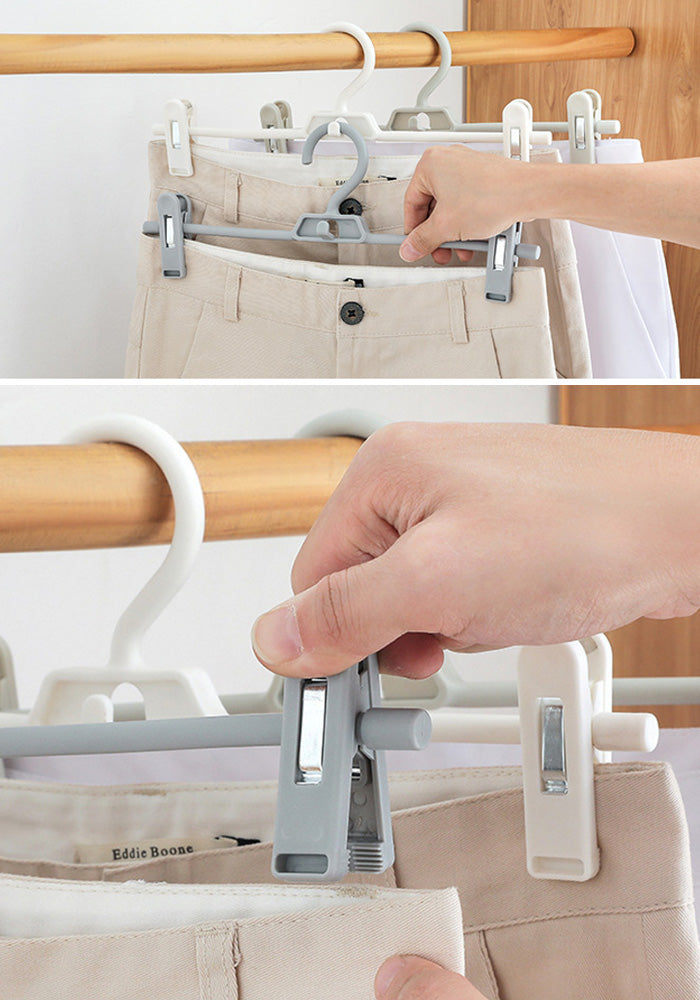 Gantungan Baju Dengan Jepit Bisa Susun Vertikal