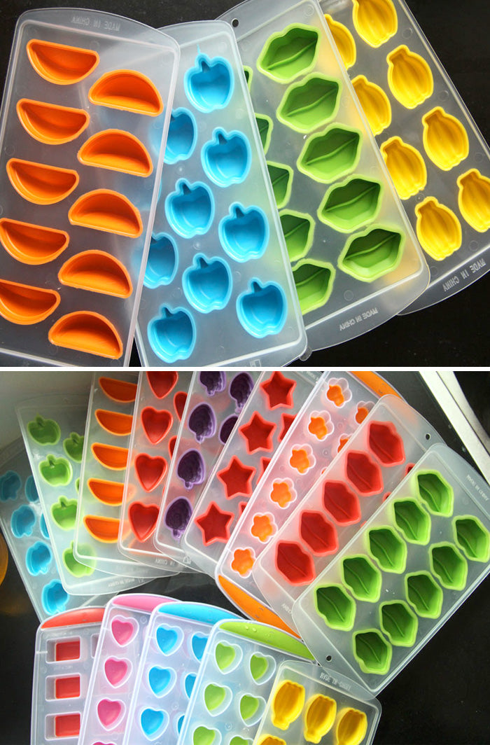 Cetakan Es Batu Jelly Pudding Silikon Buah