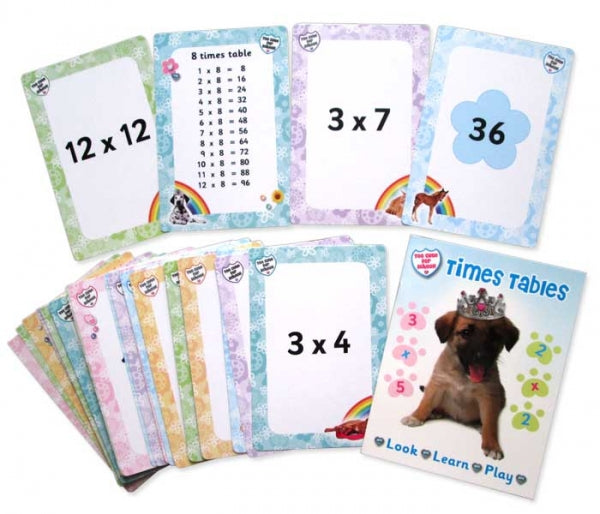 TIMES TABLES Book and Flash Card Set